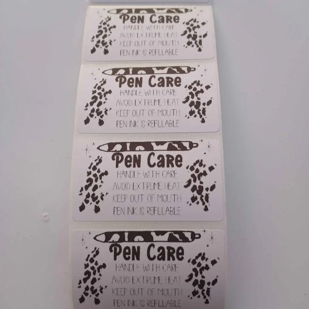 💙100 Pen Care- Thermal Labels Stickers 2.25